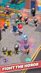 WarFriends Legends mobil oyun ekran görüntüsü - heyecan verici savaş sahnesi